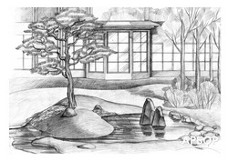 Эскиз ландшафтного дизайна участка