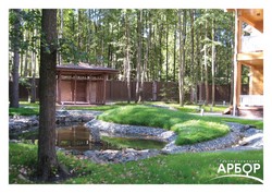 Пример ландшафтного дизайна дачного участка