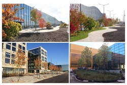 Пример ландшафтного строительства